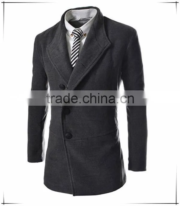 2016 winter new design military wool trench coat