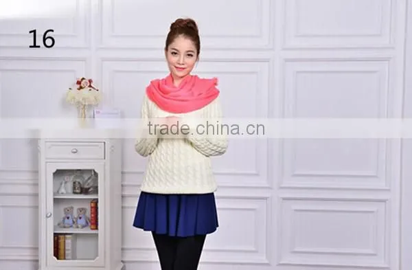 new design high quality 20color choice new solid acrylic material scarf women