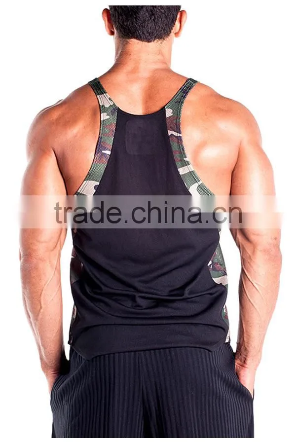 hot sale Mens Gym wear Training wear fitness singlet body building tank top