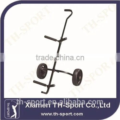 Black Steel Push Golf Trolley Korea