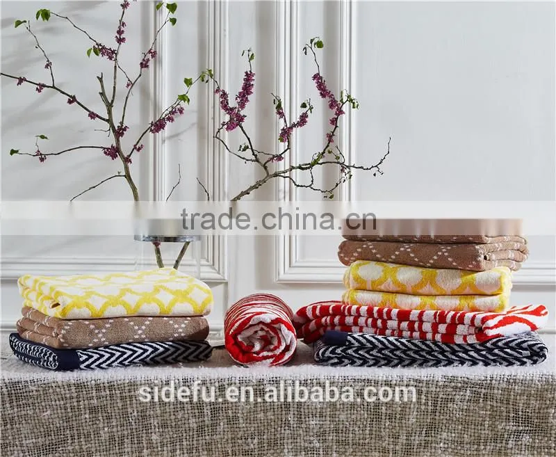 Luxury Fancy 100 Cotton Yarn Dyed Jacquard Towel