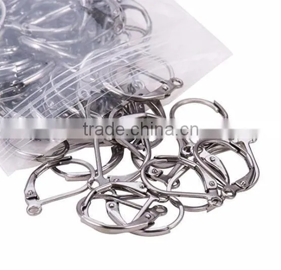 Stainless Steel Lever Back Ear Wire Hoop Earrings France Earring Hoop DIY Jewelry Hook Findings Accessory