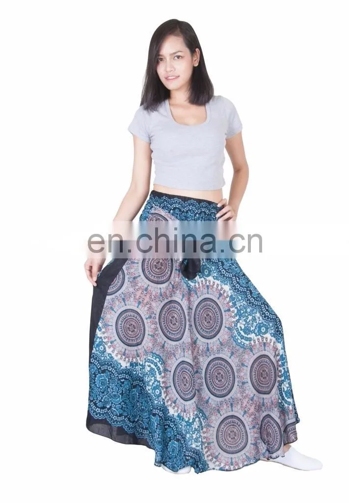Lofbaz Bohemian Women's Long Skirt Hippie Style One Size Fits for All