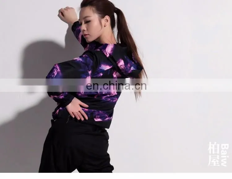 116171003 Long Sleeve Flower Color Sauna Top