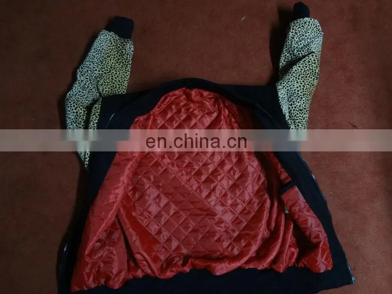 High Quality Leather Jacket body with Suede Leather Sleeves