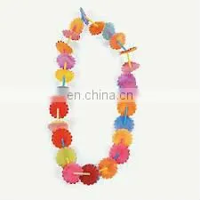 DIY polyester hawaii flower lei craft kits for kids No.299