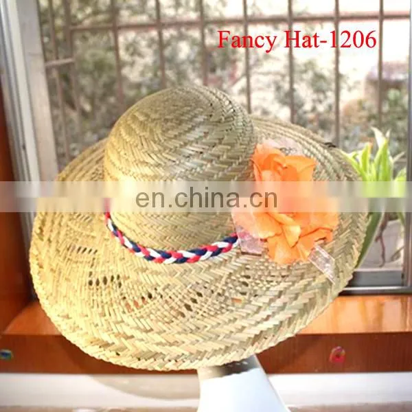 Newest Fashion ladies Cheap straw hat wholesale