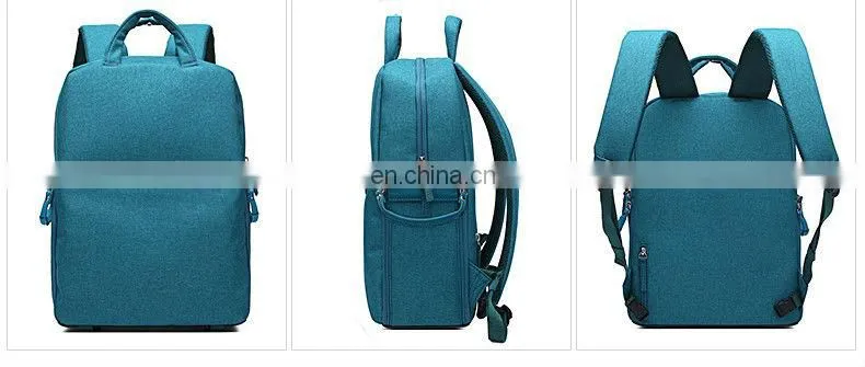 Custom Waterproof Video School Travel Photo Digital Camera Backpack Laptop Bag