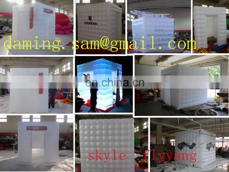 2.5m/W x 2.5m/L x 2.5m/H Factory price portable cheap mobile tent inflatable photo booth