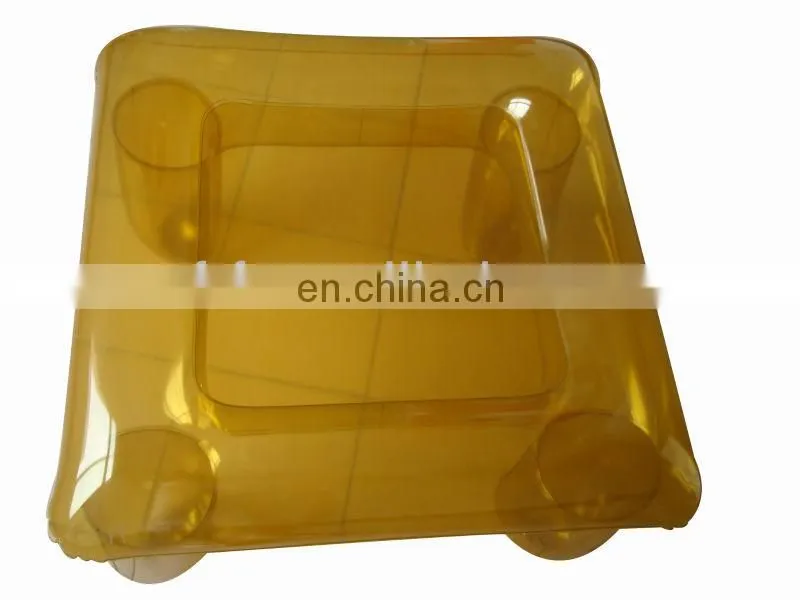 inflatable transparent pvc table and stool set