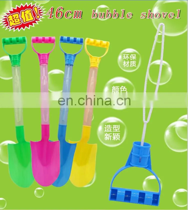 Magic multifunction soap bubble wand toys colorful 46cm sand shovel beach set EN71