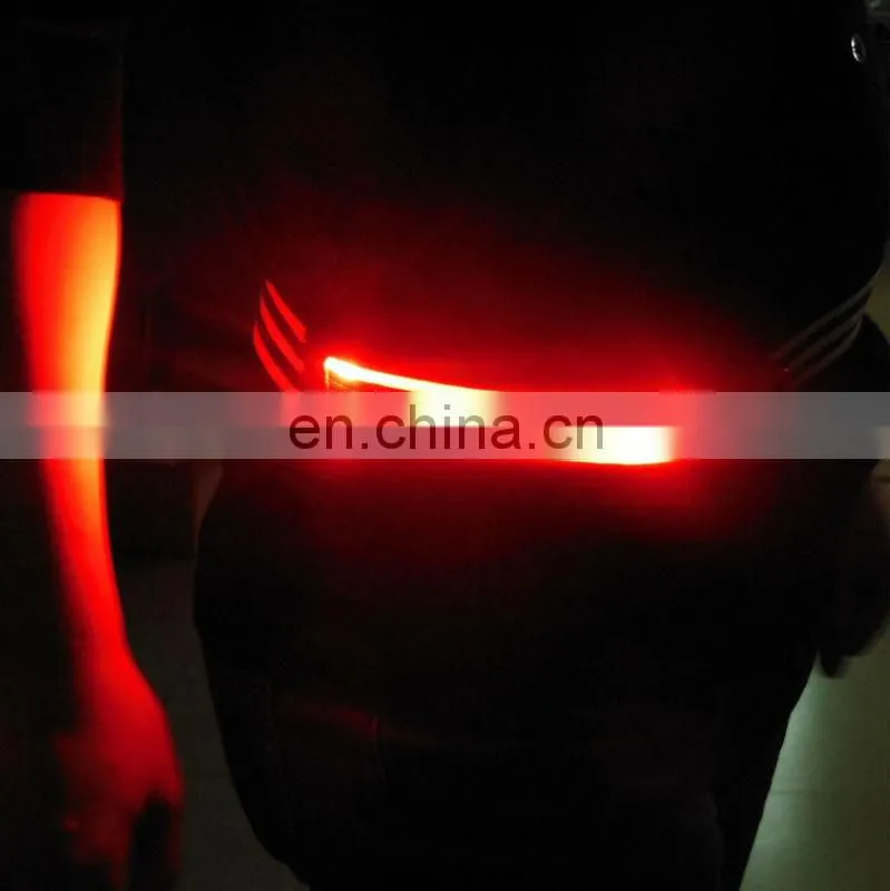 Best selling sports glow belt waistband LED mobile phone bags lighting led phone cases gift bag