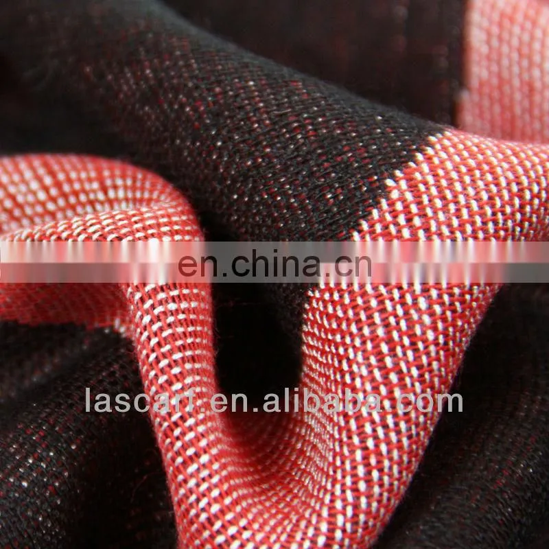 mixed material winter scarf