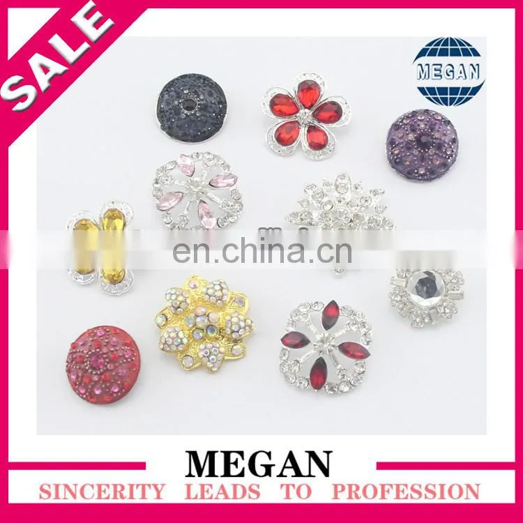 rhinestone buttons with shank for Star center embellishment