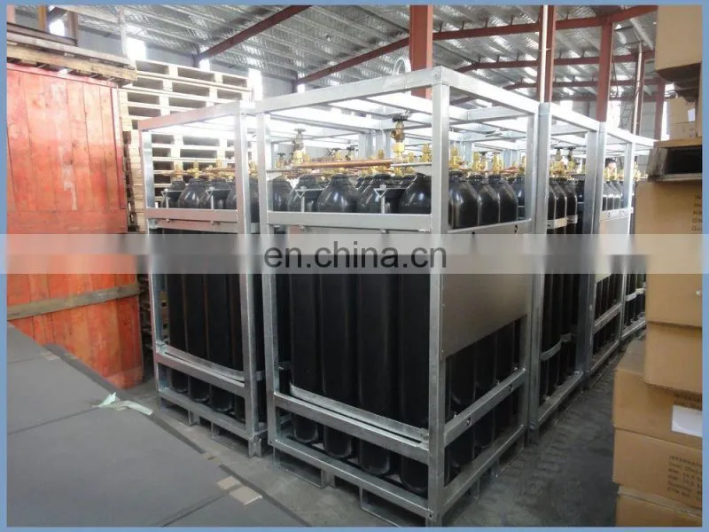High Pressure Gas Cylinder Bundled Industry Gas Cylinder Racks with DNV/TPED certificate