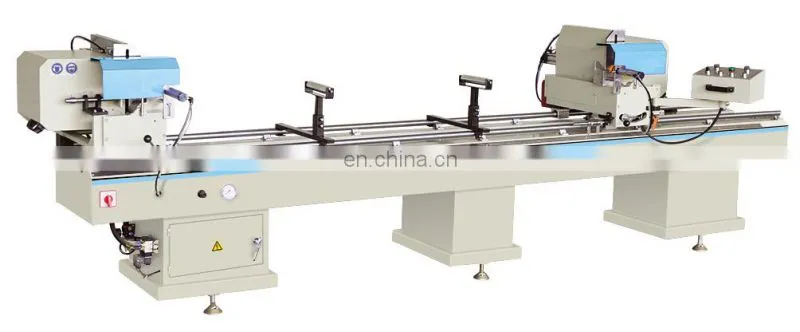 PVC doors window manufacturing machine plastic double heads aluminum saw