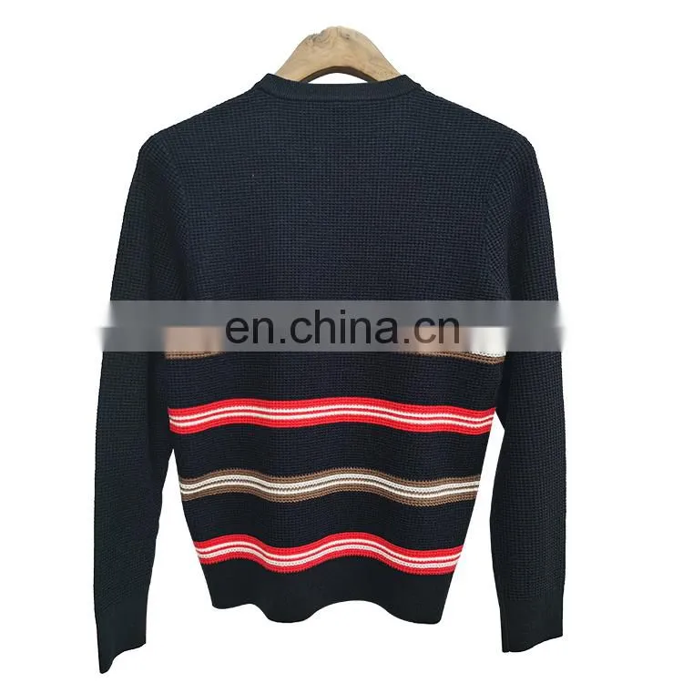 DiZNEW OEM &ODM best quality three color polyester style men's pullover sweater