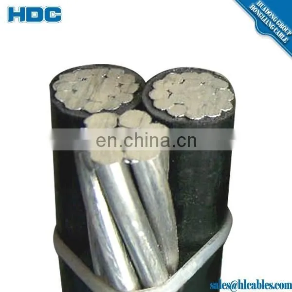 XLPE/PE/PVC,PVC Insulation Low Voltage Type and Aluminum Conductor Material overhead cable abc cables price list
