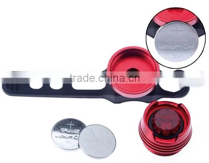Outdoor aluminum alloy and silicone led mountain bike light