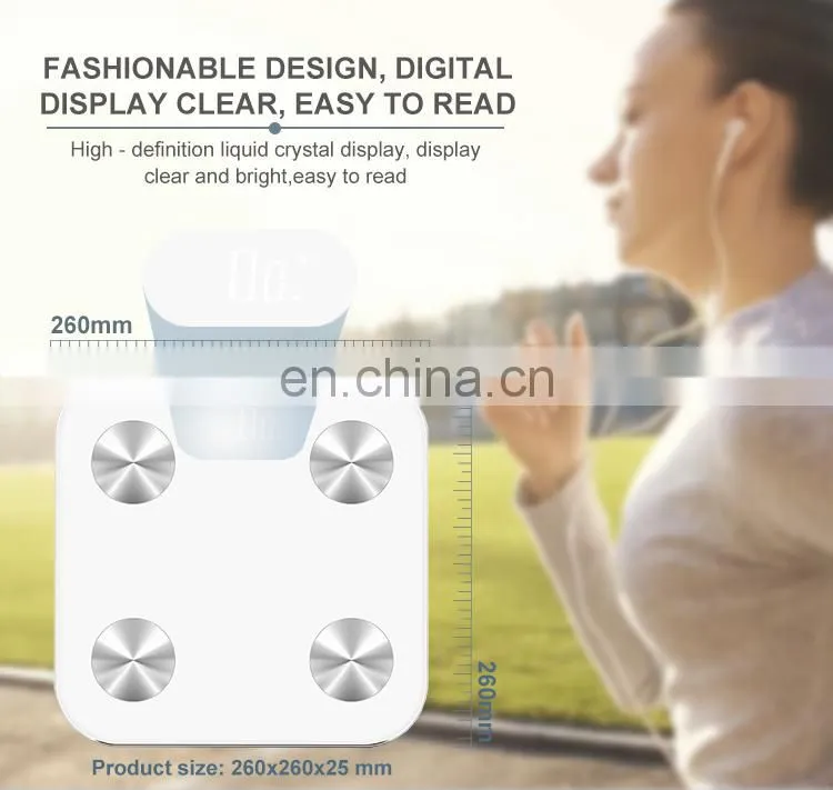 Wholesale 180Kg LED Display Digital Electronic Bathroom Blue tTooth Scale For Hotel