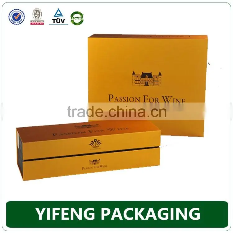 Luxury Custom Print Wine Box Packaging Cardboard Wine Gift Box