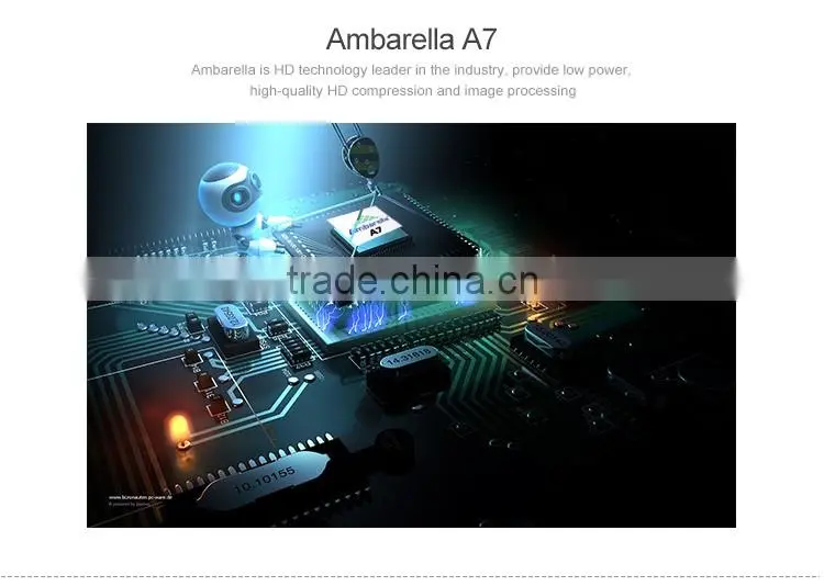 Ambarella A7 Full HD 1080P build-in radar detector 1500M warning No ticket model Car Black Box / Car DVR