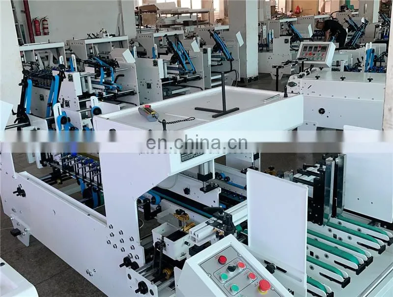 UFG800B Economic Middle medium speed Automatic straight line Paper Box Folder and Gluer