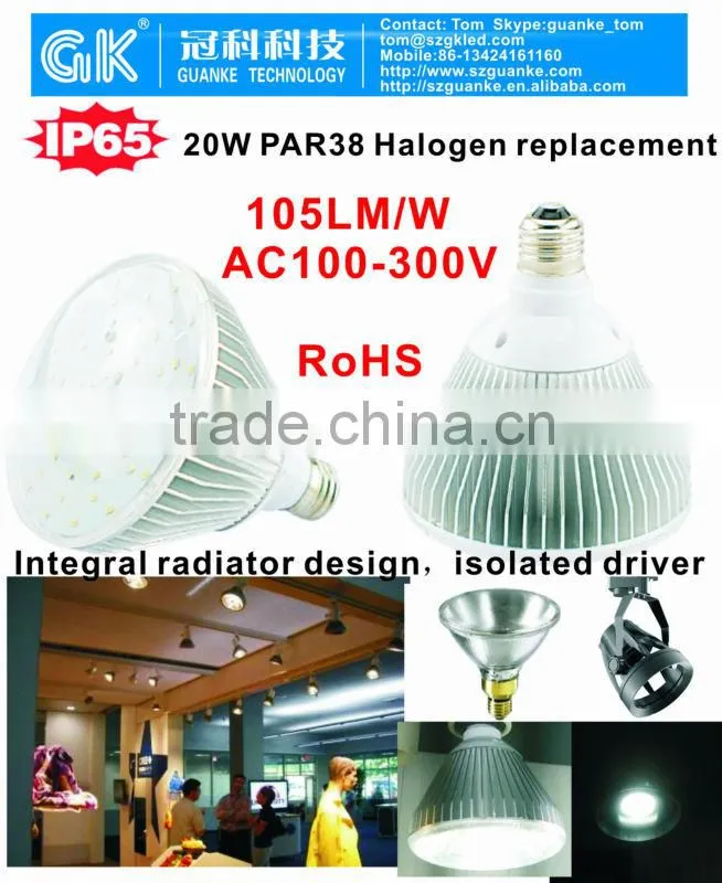 20W led ip65 par38