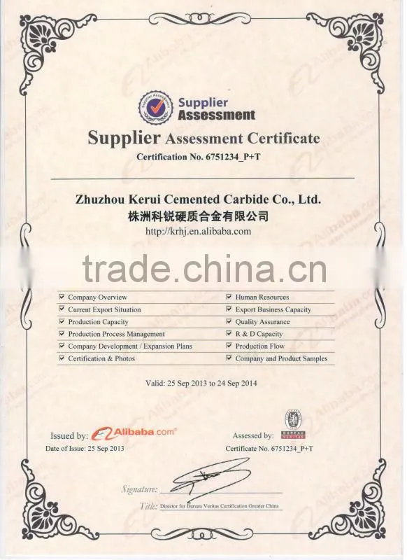 Carbide thrust block for centrifugal compressor