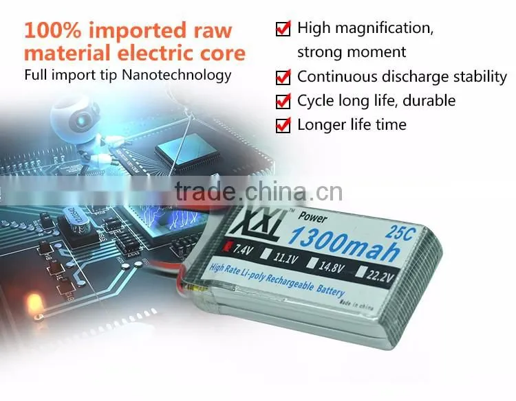 rechargeable Li-Polymer Battery 3.7V 1300mAh lithium polymer li-ion polymer batteries