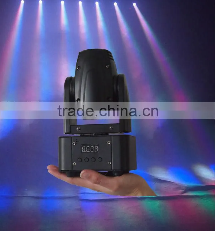 mini projector 10W RGBW 4 in1 Mini Led Moving Head Dj Light With 6/11 Dmx Channels