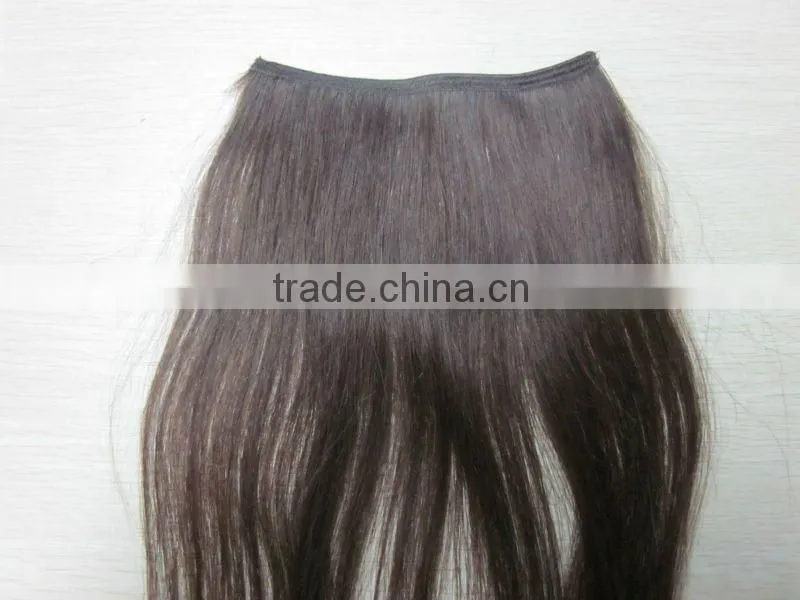 20 inch color 1#, peruvian hair hand tied weft hand tied hair extensions