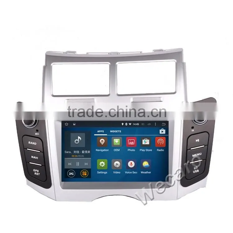 Wecaro WC-TY6221 android 5.1.1 car navigation system for toyota yaris sedan 2005-2011 car dvd player radio gps stereo silver
