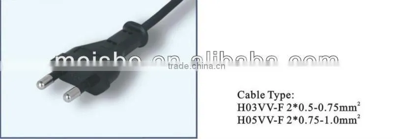 2.5A 250V Korea 2Pins ac plug socket