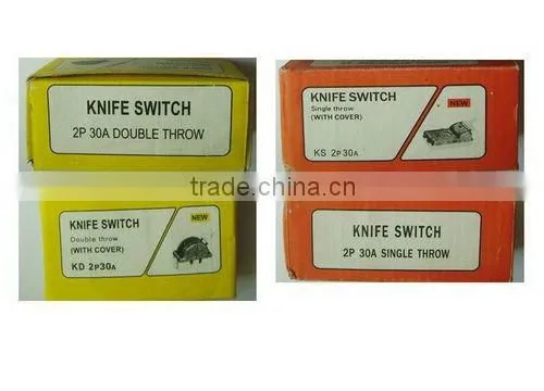 Porcelain knife switch