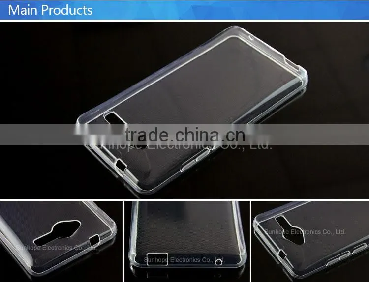 china supplier smooth transparent tpu gel skin for ZTE Blade L3 mobile phone back cover