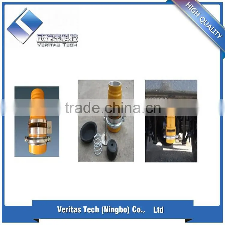 4inch painted or polished Dump blow off valve die cast,painted,with a clamp for water truck