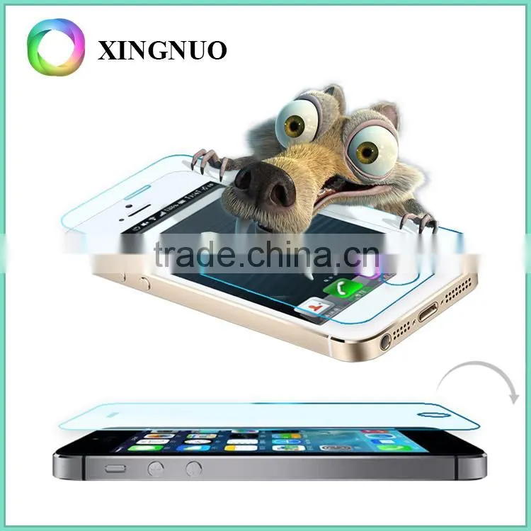 Wholesale 9H hardness 0.3mm tempered glass screen protector for iphone 5s