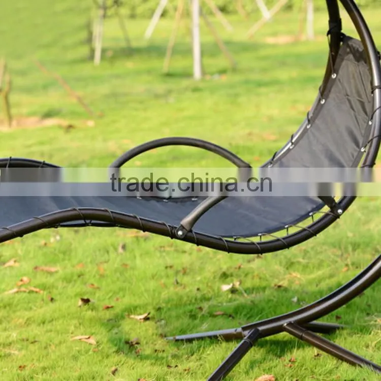 Indoor And Outdoor Swing Hammock Wrought Iron Sun Lounger With Canopy Balcony Swing Travel Sun Pool Lounger