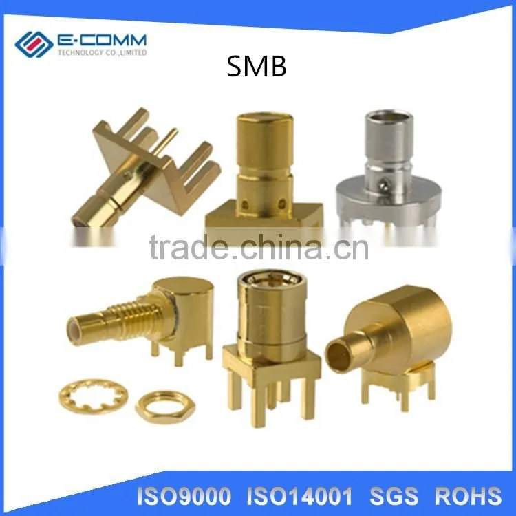 SMB MALE RIGHT ANGLE PCB CONNECTOR