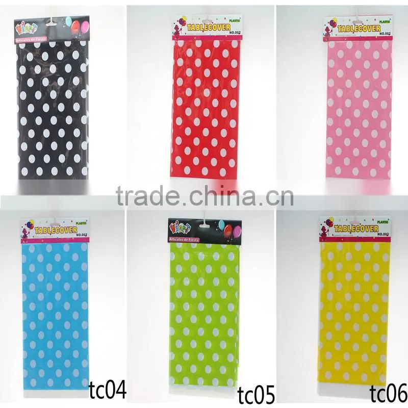 High Quality Plastic Table Cover for Party Products Supplies