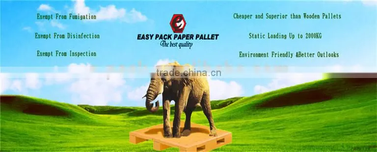 Ideal for one way freight application disposable paper pallets loading