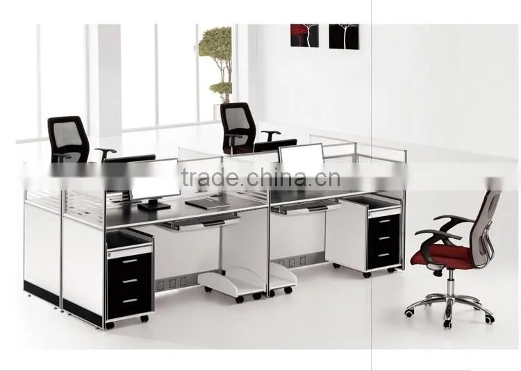New model office 4 person workstation partition design (SZ-WSB347)