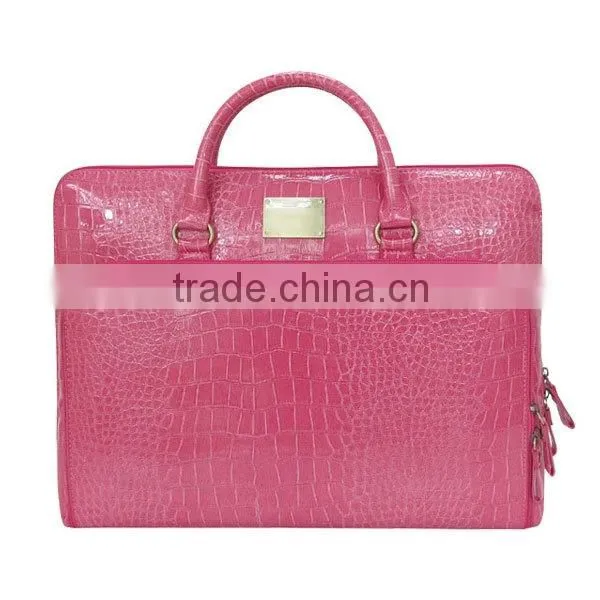 Fashion girls genuine leather laptop bag china laptop bag