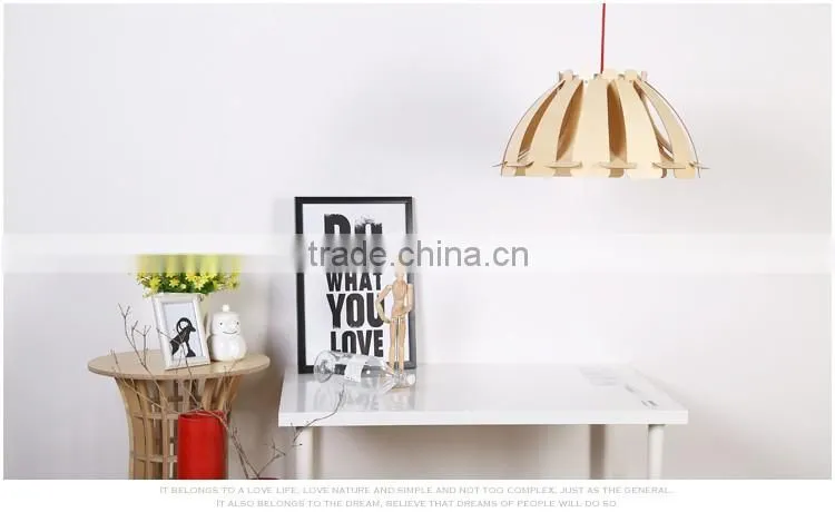 LED pendant Light JK-8005B-25 Edison Wooden Fixture Pendant Light