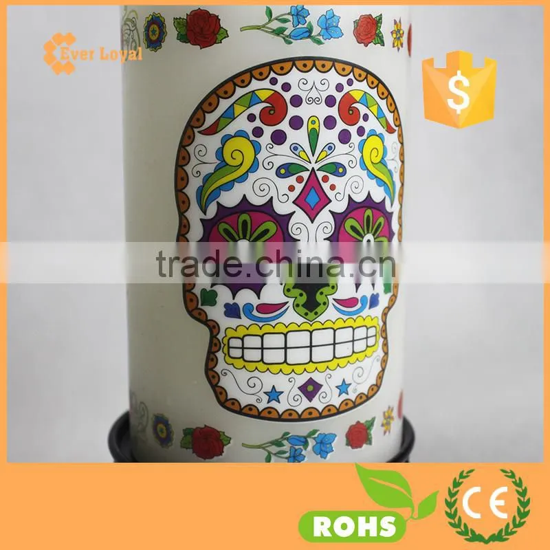 Wholesale Candle LED Color Print Candle Skull Windproof Candle LED Light