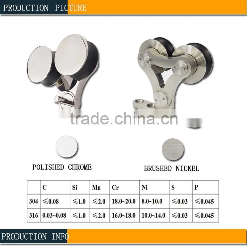 Modern Design of Sliding Wooden door double roller fittings for Office Use