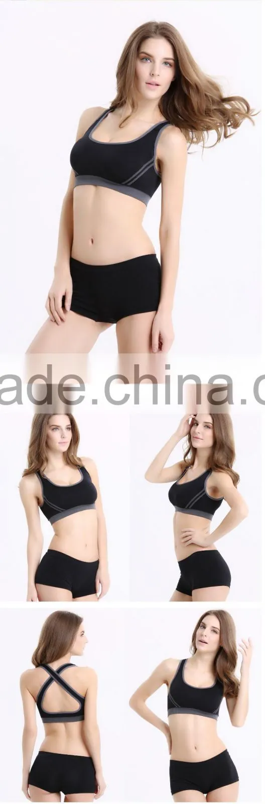 Girl Sport Seamless Pink Color Hot Sale Sex Women Sports Bra