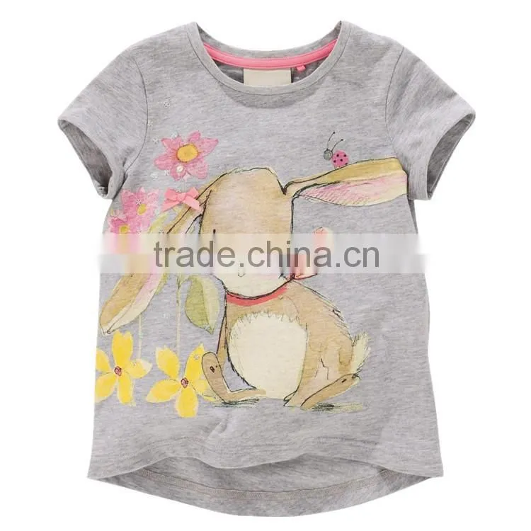 comfortable fancy animal cartoon printing kids tshirt 2015