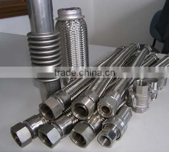 Gold manufacturer high quailty Stainless Steel Corrugated Flexible Hose